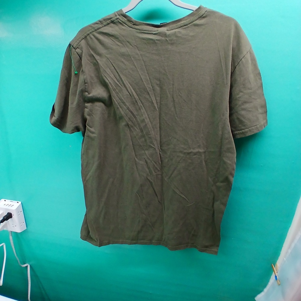Olive‎ Green New Orleans French Quarter 1718 Graphic T Shirt Mens Large - Picture 3 of 9